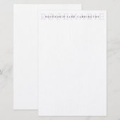 Modern Elegant Lavender - Speciaal verhaal Briefpapier (Voorkant / Achterkant)