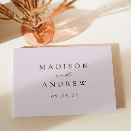 Modern Elegant Lavender Wedding Gastenboek