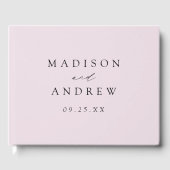 Modern Elegant Lavender Wedding Gastenboek (Voorkant)