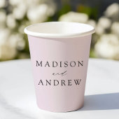 Modern Elegant Lavender Wedding Papieren Bekers