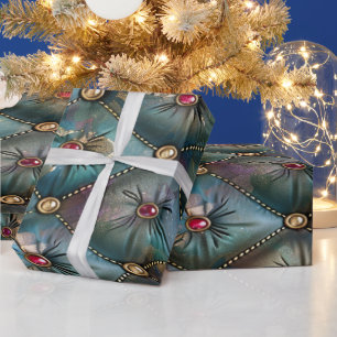 Modern Elegant Leather Kleurrijke Diamanten Cadeaupapier