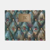 Modern Elegant  Leather Kleurrijke Diamanten Deurmat (Voorkant)