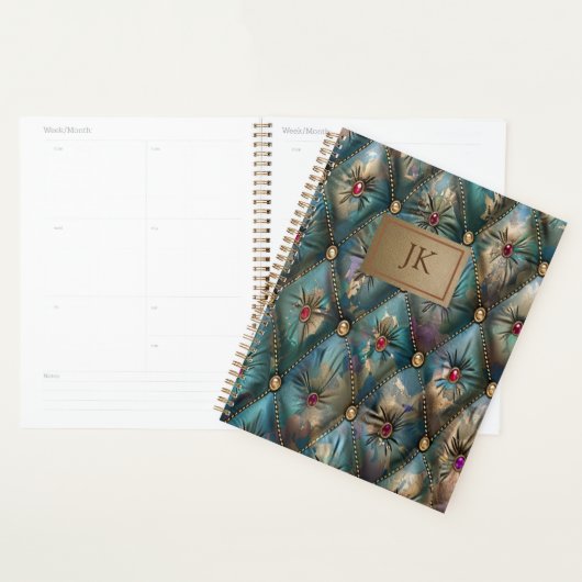 Modern Elegant  Leather Kleurrijke Diamanten Planner (Display)