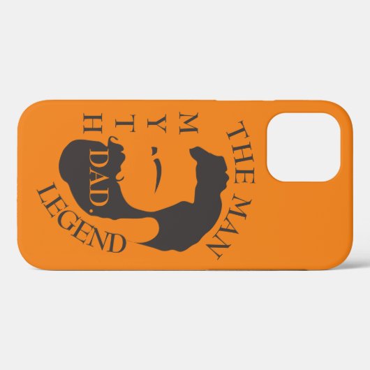 Modern Elegant Legendary Dad Vaderdag Case-Mate iPhone Case (Achterkant (horizontaal))