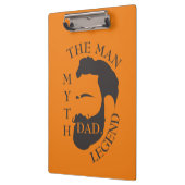 Modern Elegant Legendary Dad Vaderdag Klembord (Links)