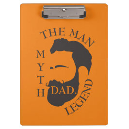 Modern Elegant Legendary Dad Vaderdag Klembord