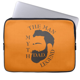 Modern Elegant Legendary Dad Vaderdag Laptop Sleeve