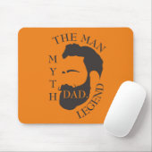 Modern Elegant Legendary Dad Vaderdag Muismat (Met muis)