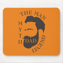 Modern Elegant Legendary Dad Vaderdag Muismat