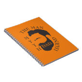 Modern Elegant Legendary Dad Vaderdag Notitieboek (Rechterzijde)