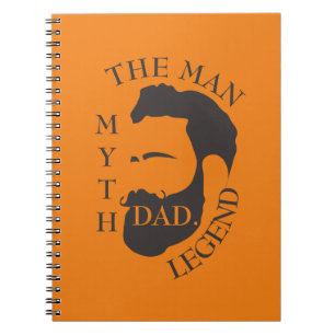 Modern Elegant Legendary Dad Vaderdag Notitieboek