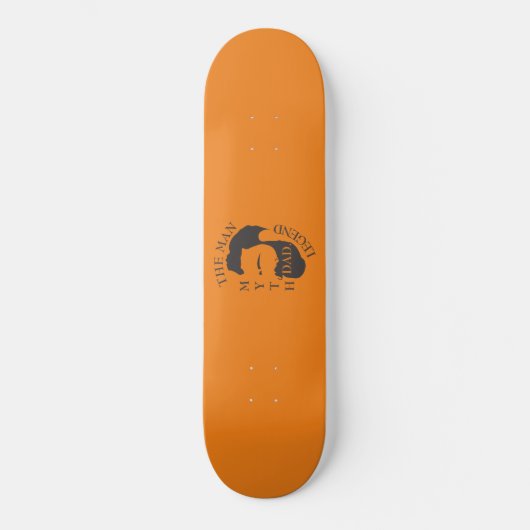Modern Elegant Legendary Dad Vaderdag Persoonlijk Skateboard (Voorkant)