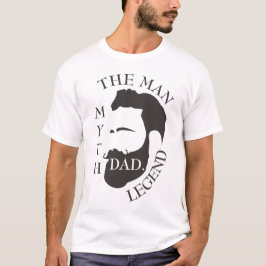 Modern Elegant Legendary Dad Vaderdag T-shirt