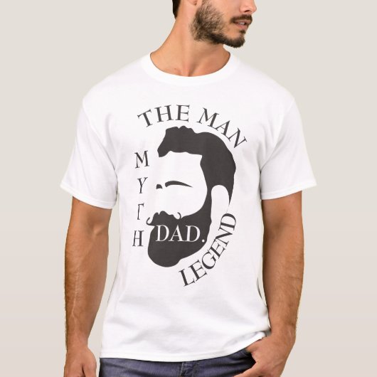 Modern Elegant Legendary Dad Vaderdag T-shirt (Voorkant)