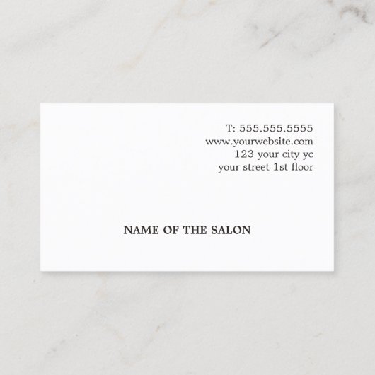 Modern Elegant Light Blue Golden Heart Klantenkaartje (Achterkant)