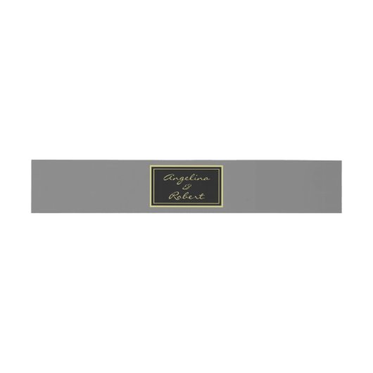 Modern elegant Light Grey & Gold Script Weddenscha Uitnodigingen Wikkel (Vlak)