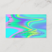 Modern elegant Lijst, Gold Confetti Holographic Kortingskaartje (Achterkant)