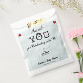 Modern Elegant Little Gentleman Baby shower Schatt Bedankzakje (Gezegeld)