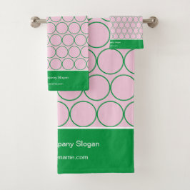 Modern Elegant Logo merknaam Bad Handdoek