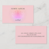 Modern Elegant Lotus Flower Visitekaartje (Voorkant / Achterkant)