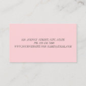 Modern Elegant Lotus Flower Visitekaartje (Achterkant)