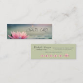 Modern Elegant Lotus Flowers Klantenkaartje (Voorkant / Achterkant)