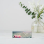 Modern Elegant Lotus Flowers Klantenkaartje (Staand voorkant)