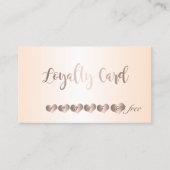 Modern Elegant, luchtig, harteloze Kaart Klantenkaartje (Voorkant)