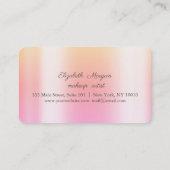 Modern Elegant, Luminous Ombre Hearts Klantenkaartje (Achterkant)