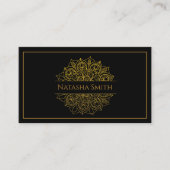 Modern Elegant Lux Gold Visitekaartje (Voorkant)