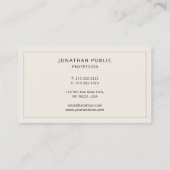 Modern Elegant Luxury Colors Create Your Own Visitekaartje (Achterkant)