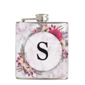 Modern Elegant Luxury Faux Glitter Hip Flask Heupfles (Voorkant)