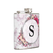 Modern Elegant Luxury Faux Glitter Hip Flask Heupfles (Rechts)