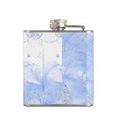 Modern Elegant Luxury Faux Glitter Hip Flask Heupfles (Achterkant)