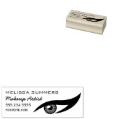 Modern Elegant Makeup Artist Eye Eyeliner Adres Rubberstempel (Gestempeld)