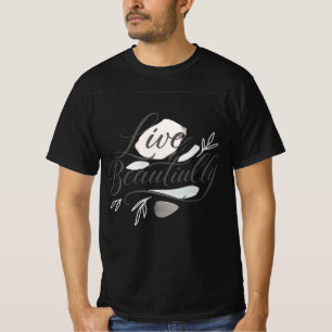 "Modern elegant Mannen T-shirt – minimalistisch & 