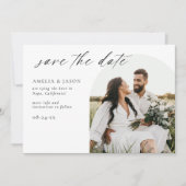 Modern Elegant Manuscript sparen de Uitnodiging va (Voorkant)