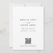 Modern Elegant Manuscript sparen de Uitnodiging va (Achterkant)