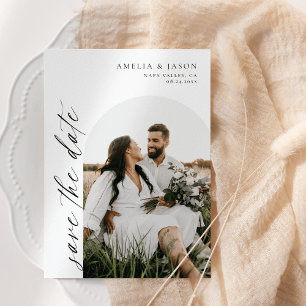 Modern Elegant Manuscript sparen de Uitnodiging va