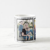 Modern Elegant Marble Best Mam Ever Photo Collage Koffiemok (Center)