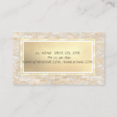 Modern Elegant Marble, Lijst Jewelry Designer Visitekaartje (Achterkant)