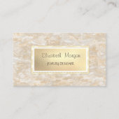 Modern Elegant Marble, Lijst Jewelry Designer Visitekaartje (Voorkant)