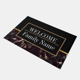 Modern Elegant Marble Welkom Deurmat