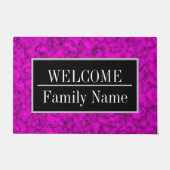 Modern Elegant Marble Welkom Deurmat (Voorkant)