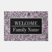 Modern Elegant Marble Welkom Deurmat (Voorkant)