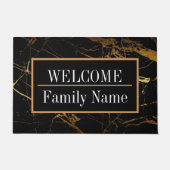 Modern Elegant Marble Welkom Deurmat (Voorkant)