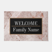 Modern Elegant Marble Welkom Deurmat (Voorkant)