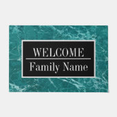 Modern Elegant Marble Welkom Deurmat (Voorkant)