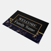 Modern Elegant Marble Welkom Deurmat (Schuin)