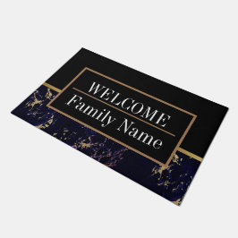 Modern Elegant Marble Welkom Deurmat
